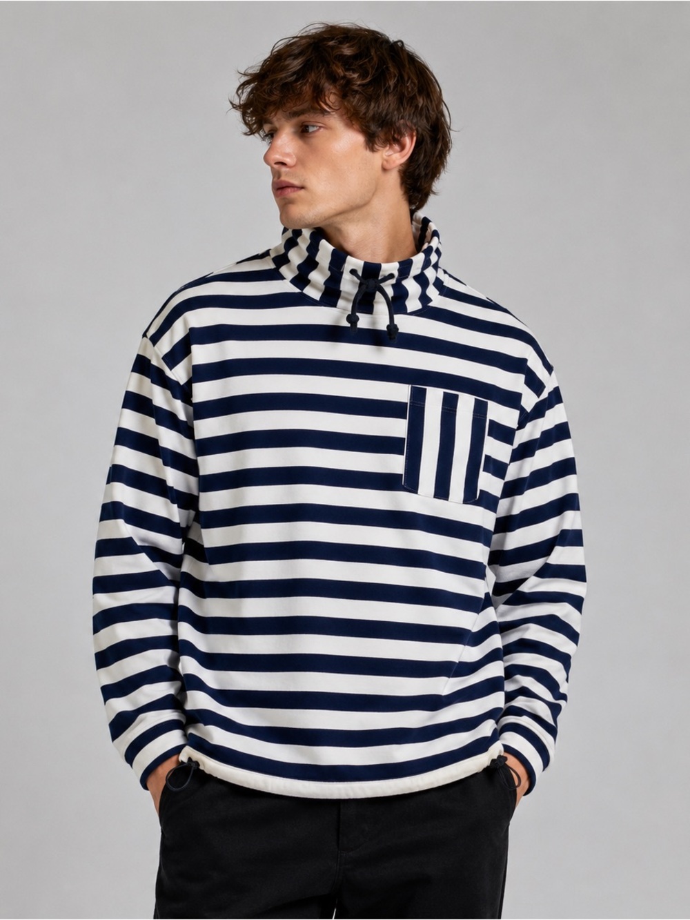 ⚓ Blauw by Scotch & Soda Stripe‎ Pullover | Size M